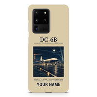 Thumbnail for Douglas DC-6B - Poster + Name - Samsung Case - Beige
