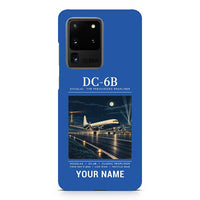 Thumbnail for Douglas DC-6B - Poster + Name - Samsung Case - Blue