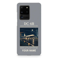 Thumbnail for Douglas DC-6B - Poster + Name - Samsung Case - Gray