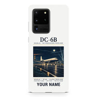 Thumbnail for Douglas DC-6B - Poster + Name - Samsung Case - White