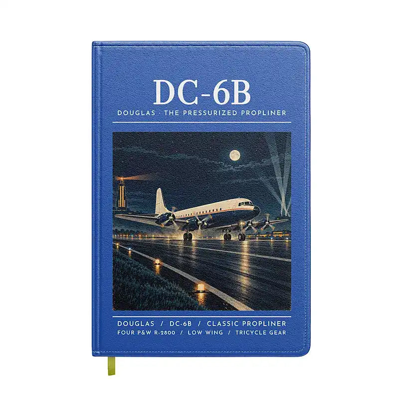 Douglas DC-6B - Poster - Notebook - Blue