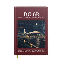 Thumbnail for Douglas DC-6B - Poster - Notebook - Dark Red