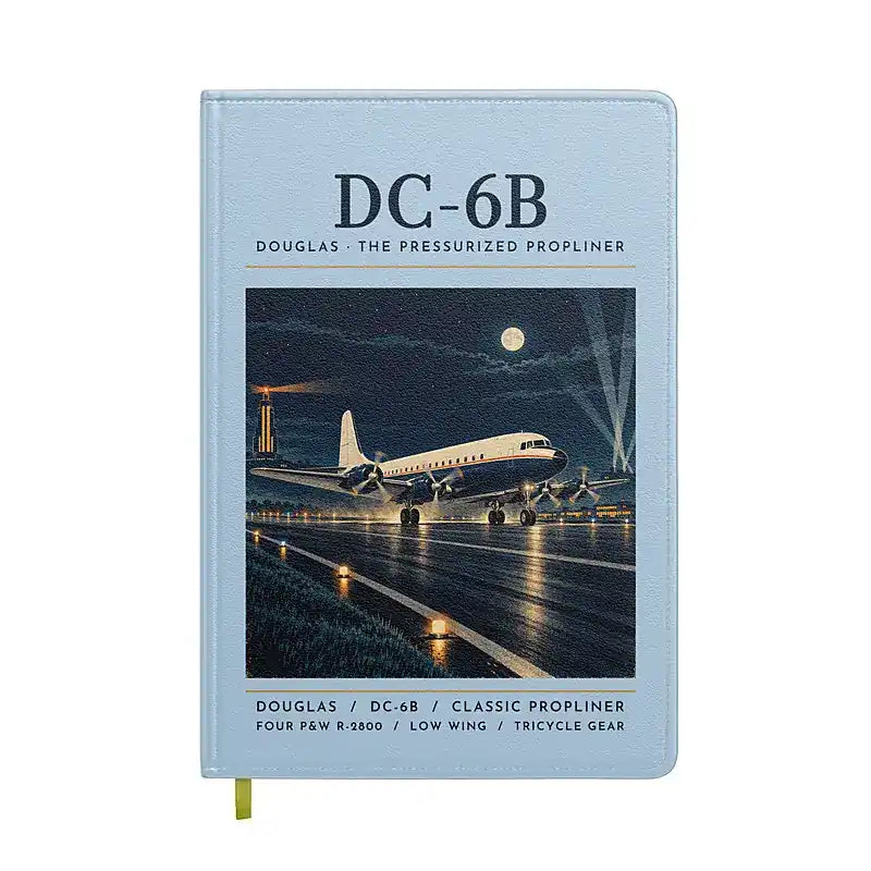 Douglas DC-6B - Poster - Notebook - Light Blue