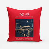 Thumbnail for Douglas DC-6B - Poster - Pillow - Red