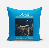 Thumbnail for Douglas DC-6B - Poster - Pillow - Turquoise