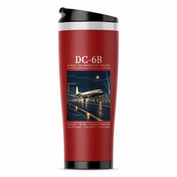 Thumbnail for Douglas DC-6B - Poster - Stainless Steel (No Holder) - Red