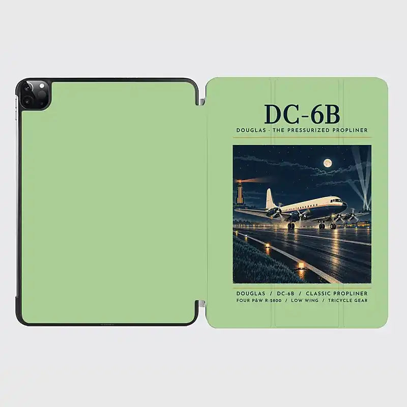 Douglas DC-6B - Poster - iPad Case - Light Green