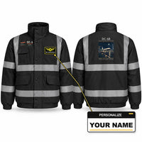 Thumbnail for Douglas DC-6B Reflective Winter Jackets - Poster + Name - Black