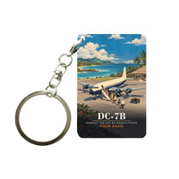 Thumbnail for Douglas DC-7B - 3D + Name - Key Chain - Full Print