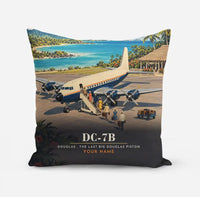 Thumbnail for Douglas DC-7B - 3D + Name - Pillow - Full Print