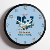 Thumbnail for Douglas DC-7B - Cartoon - Framed - Light Blue