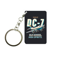 Thumbnail for Douglas DC-7B - Cartoon - Key Chain - Black