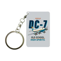 Thumbnail for Douglas DC-7B - Cartoon - Key Chain - Light Gray