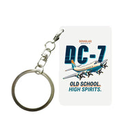 Thumbnail for Douglas DC-7B - Cartoon - Key Chain - White