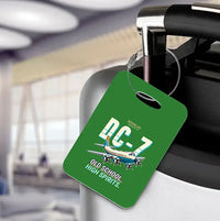 Thumbnail for Douglas DC-7B - Cartoon - Luggage Tag - Green