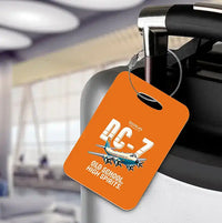 Thumbnail for Douglas DC-7B - Cartoon - Luggage Tag - Orange