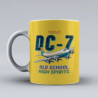 Thumbnail for Douglas DC-7B - Cartoon - Mug - Yellow