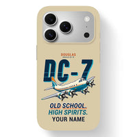 Thumbnail for Douglas DC-7B - Cartoon + Name - MagSafe iPhone 17 Pro - Beige