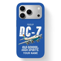 Thumbnail for Douglas DC-7B - Cartoon + Name - MagSafe iPhone 17 Pro - Blue