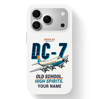 Thumbnail for Douglas DC-7B - Cartoon + Name - MagSafe iPhone 17 Pro - White