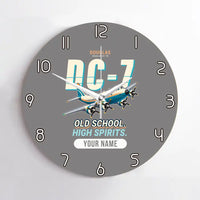Thumbnail for Douglas DC-7B - Cartoon + Name - No Frame - Gray