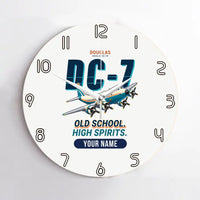 Thumbnail for Douglas DC-7B - Cartoon + Name - No Frame - White
