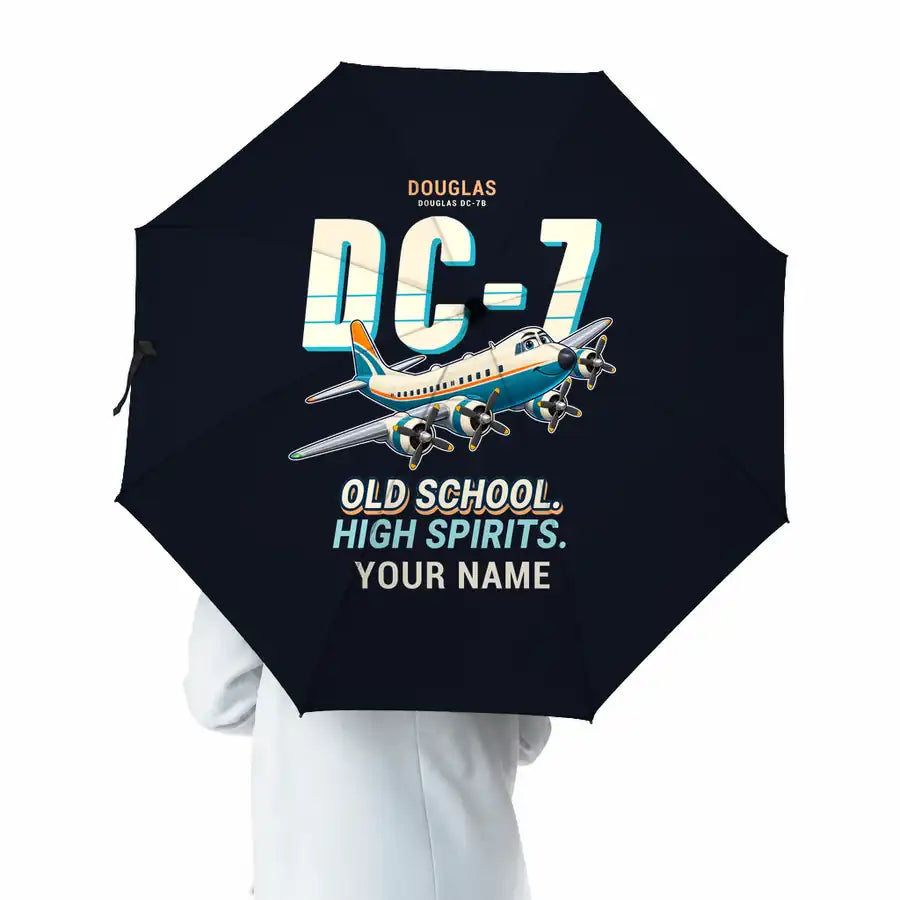 Douglas DC-7B - Cartoon + Name - Umbrella