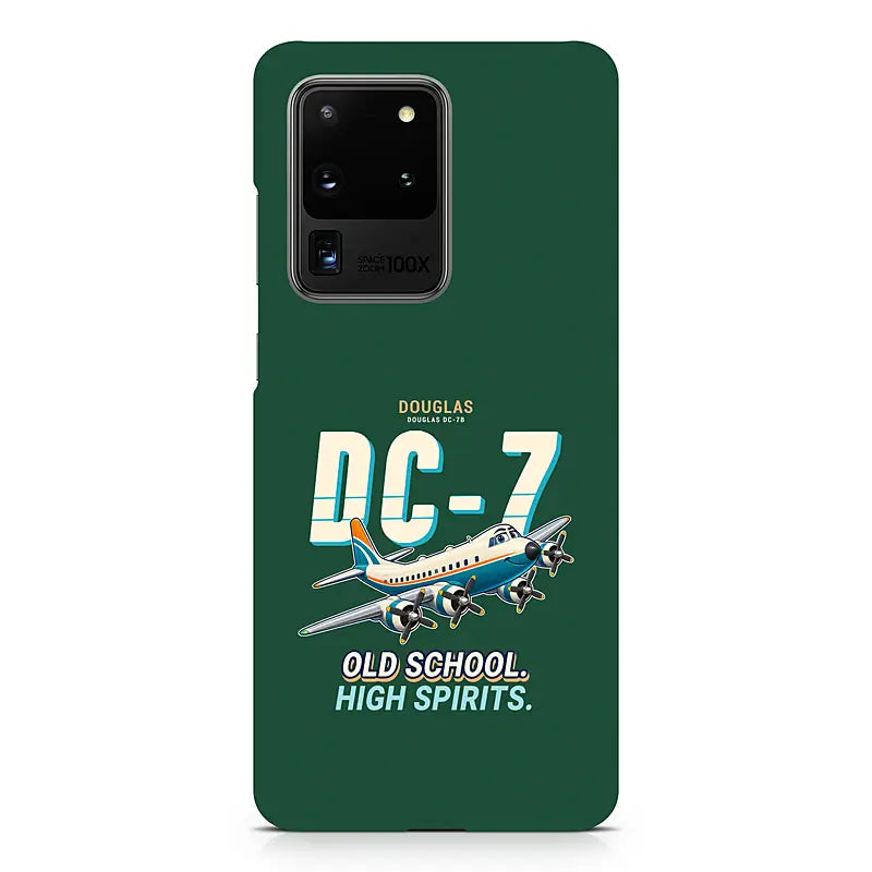 Douglas DC-7B - Cartoon - Samsung Case - Dark Green
