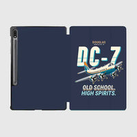 Thumbnail for Douglas DC-7B - Cartoon - Samsung Tablet - Navy Blue