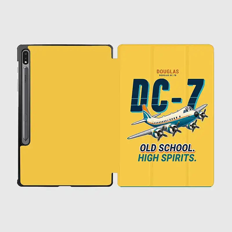 Douglas DC-7B - Cartoon - Samsung Tablet - Yellow