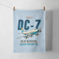 Thumbnail for Douglas DC-7B - Cartoon - Towel - Light Blue
