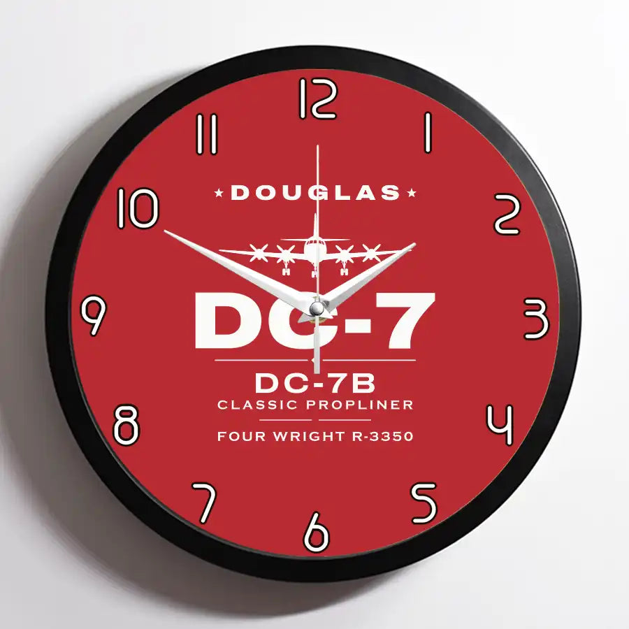 Douglas DC-7B - Heritage - Framed - Red