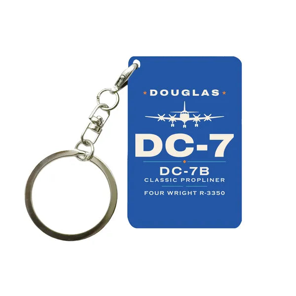 Douglas DC-7B - Heritage - Key Chain - Blue
