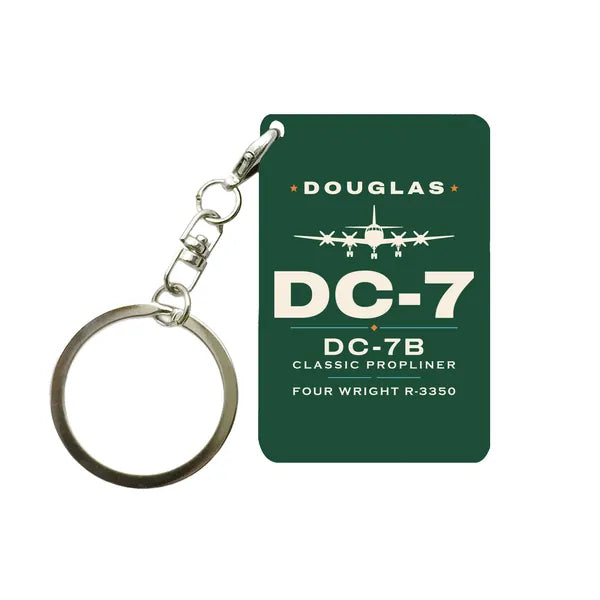Douglas DC-7B - Heritage - Key Chain - Dark Green