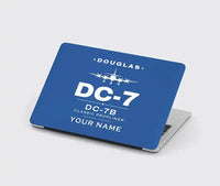 Thumbnail for Douglas DC-7B - Heritage + Name - MacBook Case - Blue