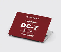 Thumbnail for Douglas DC-7B - Heritage + Name - MacBook Case - Dark Red