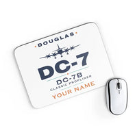 Thumbnail for Douglas DC-7B - Heritage + Name - Mouse Pad - White