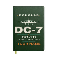 Thumbnail for Douglas DC-7B - Heritage + Name - Notebook - Dark Green