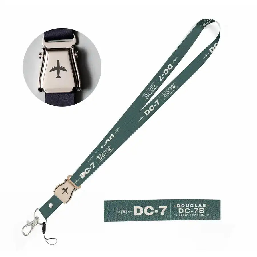 Douglas DC-7B Lanyard & ID Holders seat belt lanyard - Heritage - Dark Green