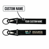Thumbnail for Douglas DC-7B Hawk-Shaped Key Chains - Black - Original - Personalized