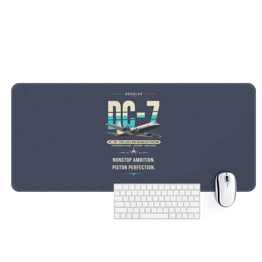Douglas DC-7B - Original - Desk Mat - Navy Blue