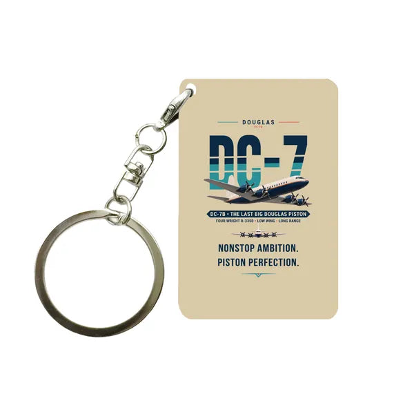 Douglas DC-7B - Original - Key Chain - Beige