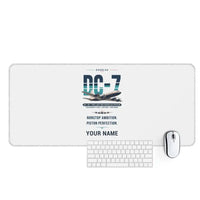 Thumbnail for Douglas DC-7B - Original + Name - Desk Mat - White