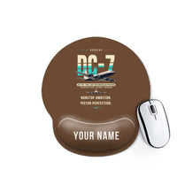 Thumbnail for Douglas DC-7B - Original + Name - Ergonomic Mouse Pad - Brown