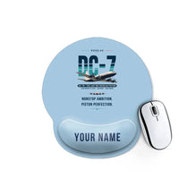 Thumbnail for Douglas DC-7B - Original + Name - Ergonomic Mouse Pad - Light Blue
