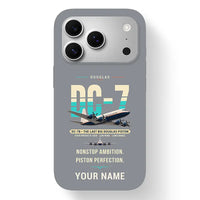 Thumbnail for Douglas DC-7B - Original + Name - MagSafe iPhone 17 Pro - Gray