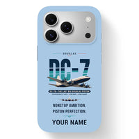 Thumbnail for Douglas DC-7B - Original + Name - MagSafe iPhone 17 Pro - Light Blue