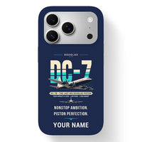 Thumbnail for Douglas DC-7B - Original + Name - MagSafe iPhone 17 Pro - Navy Blue