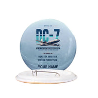 Thumbnail for Douglas DC-7B - Original + Name - Pin - Light Blue
