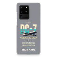 Thumbnail for Douglas DC-7B - Original + Name - Samsung Case - Gray